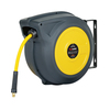 Safety Reel C/W 15m x 1/2 Hose - Black/yellow Reel, Yellow Hose